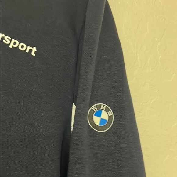 Puma BMW Motorsport Blue Athletic Hoodie Sweatpants 2 Two Piece Set - Picture 2 of 15